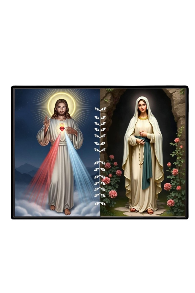 Jesus Christ - Our Lady Of Grace Laminated Photo - 11x13 Inches, Divine Blessings For Home & Office And Temple Decoration (F16290)