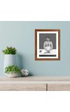 Sri Sri Anukul Chandra Thakur Black and white Photo |Divine Spiritual Wall Art for Home & Worship|deal for Meditation, Home, or Temple |Spiritual Wall Hanging for Pooja Rooms & Gifts