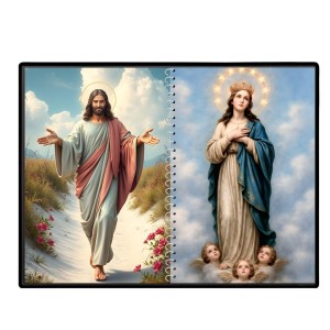 Jesus Christ - Virgin Mary Laminated Photo - 9x11 Inches, Divine Blessings For Home & Office And Temple Decoration (F16397) Jesus Christ - Virgin Mary Laminated Photo - 9x11 Inches, Divine Blessings For Home & Office And Temple Decoration (F16397)