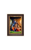 Sri Mahadev, Maa Parbati, Sri Ganesh & Sri Kartik Digital Print Photo 10.7x12.7 inches - Vibrant Religious Wall Art for Home or Office Decor.