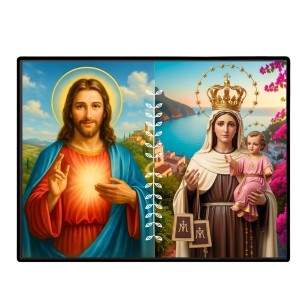 Jesus Lady Of Fatima. Laminated Photo - 7x9 Inches, Divine Blessings For Home & Office And Temple Decoration (F16226) Jesus Lady Of Fatima. Laminated Photo - 7x9 Inches, Divine Blessings For Home & Office And Temple Decoration (F16226)