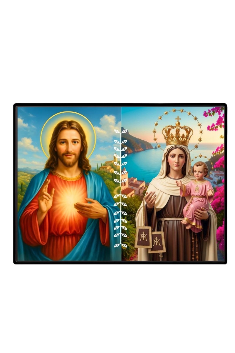 Jesus Lady Of FatimaLaminated Photo - 11x13 Inches, Divine Blessings For Home & Office And Temple Decoration (F16226)