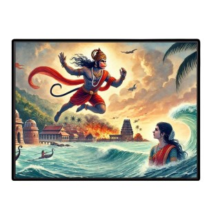 Lord Hanuman Laminated Photo - 7x9 Inches, Divine Blessings For Home & Office And Temple Decoration (F16101) Lord Hanuman Laminated Photo - 7x9 Inches, Divine Blessings For Home & Office And Temple Decoration (F16101)