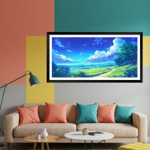 Nature Landscape Floating Frame Scenery Digital Print - (I5798) - 24x36 inch Modern Nature Wall Art for Living Room, Bedroom, Office, Hotels, Drawing Room Nature Landscape Floating Frame Scenery Digital Print - (I5798) - 24x36 inch Modern Nature Wall Art for Living Room, Bedroom, Office, Hotels, Drawing Room
