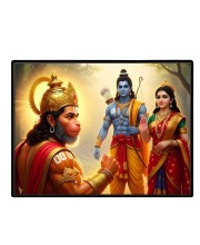 Lord RamSiya Laxman Laminated Photo - 9x11 Inches, Divine Blessings For Home & Office And Temple Decoration (F16112)