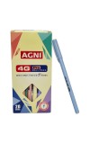 HiTechMart AGNI 4G Pro | Pack of 20 Units | Blue Direct-Fill Pens | 0.7 mm Tip size | Ideal for Students and Professionals | Suitable for School and Office Writing