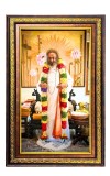 Sri Sri Ravi Shankar Digital Golden Balck Color Photo Frame | Hindu Religious Wall Decor | 16x22 Inches - Inspirational Wall Art For Office, Home Decor - Ideal Spiritual Gift (F16611)