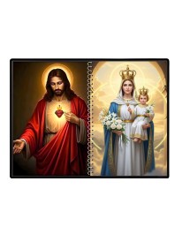 Jesus Christ - Mother Mary Laminated Photo - 9x11 Inches, Divine Blessings For Home & Office And Temple Decoration (F16410)