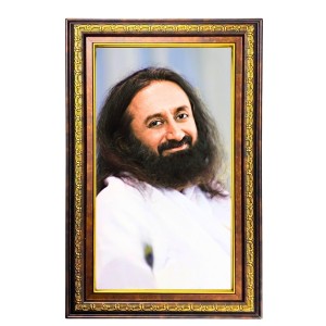 Sri Sri Ravi Shankar Digital Golden Balck Color Photo Frame | Hindu Religious Wall Decor | 16x22 Inches - Inspirational Wall Art For Office, Home Decor - Ideal Spiritual Gift (F16610) Sri Sri Ravi Shankar Digital Golden Balck Color Photo Frame | Hindu Religious Wall Decor | 16x22 Inches - Inspirational Wall Art For Office, Home Decor - Ideal Spiritual Gift (F16610)