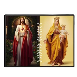 Jesus Lady Of FatimaLaminated Photo - 13x15 Inches, Divine Blessings For Home & Office And Temple Decoration (F16234) Jesus Lady Of FatimaLaminated Photo - 13x15 Inches, Divine Blessings For Home & Office And Temple Decoration (F16234)