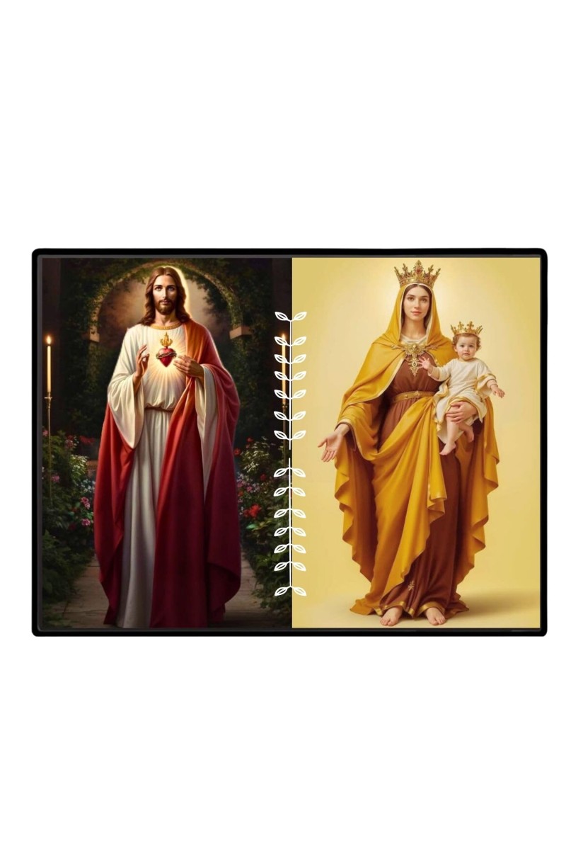 Jesus Lady Of FatimaLaminated Photo - 11x13 Inches, Divine Blessings For Home & Office And Temple Decoration (F16234)