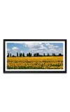 Nature Landscape Floating Frame Scenery Digital Print - (I5569) - 24x48 inch Modern Nature Wall Art for Living Room, Bedroom, Office, Hotels, Drawing Room
