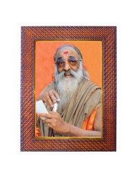 Swami Chinmayananda Photo Frame 10x14 Inch Religious Wall & Table Decor Frame | Swami Chinmayananda Spiritual Photo Frame For Home, Temple & Office | Decorative Hindu God & Goddess Frame (Pack Of