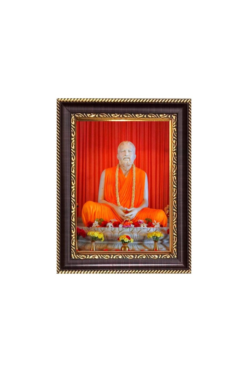 Sri Ramakrishna Digital Print Photo 6.7x8.7 inches - Vibrant Religious Wall Art for Home, Office and Temple Decor.