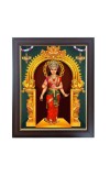 Hitech Sales Devi Kanyakumari Photo Frame for Pooja Room, Temple Decor, Home Decoration and Gift (Wall and Tabletop, Rectangular, Polystyrene Frame, Printed Photo, 24 x 29 cm, Black)