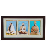 Hitech Swami Vivekananda & Ramakrishna Paramahansa & Sarada maa photo frame || Three pictures in one Frame || Laminated photo frame for wall, living room, gifts