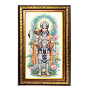Lord Hanuman Digital Golden Balck Color Photo Frame | Hindu Religious Wall Decor | 14x20 Inches - Inspirational Wall Art For Office, Home Decor - Ideal Spiritual Gift (F16487) Lord Hanuman Digital Golden Balck Color Photo Frame | Hindu Religious Wall Decor | 14x20 Inches - Inspirational Wall Art For Office, Home Decor - Ideal Spiritual Gift (F16487)