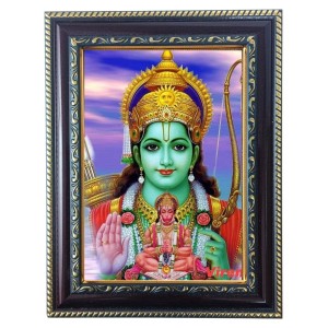 Hitech Sales Shree Ram and Hamuman ji Photo Frame for Pooja Room, Temple and Home Decoration, Printed Photo with Floral Design Polystyrene Frame, 5 x 7 Inches - Brown, Ideal for Gifting (Pack of 1) Hitech Sales Shree Ram and Hamuman ji Photo Frame for Pooja Room, Temple and Home Decoration, Printed Photo with Floral Design Polystyrene Frame, 5 x 7 Inches - Brown, Ideal for Gifting (Pack of 1)