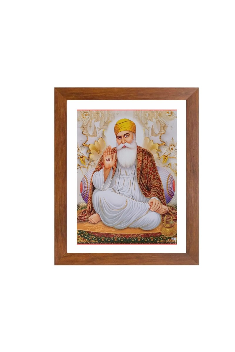 Guru Nanak Dev Ji Colored Photo | Divine Sikh Wall Art| Perfect for Home or OfficeDecoration | Devotional art