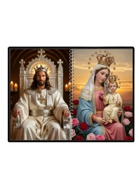 Jesus Christ - Our Lady Of Velankanni Laminated Photo - 5x7 Inches, Divine Blessings For Home & Office And Temple Decoration (F16372)