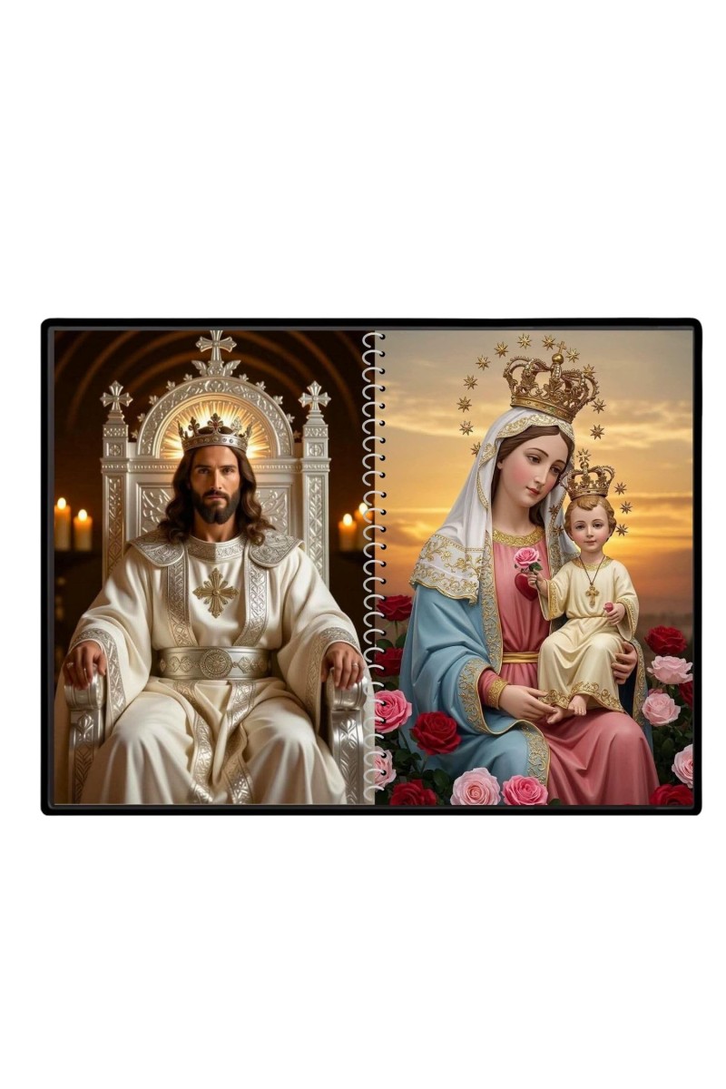 Jesus Christ - Our Lady Of Velankanni Laminated Photo - 5x7 Inches, Divine Blessings For Home & Office And Temple Decoration (F16372)