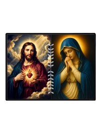 Jesus Virgin Mary Laminated Photo - 13x15 Inches, Divine Blessings For Home & Office And Temple Decoration (F16224)