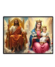 Jesus Christ - Our Lady Of Velankanni Laminated Photo - 13x15 Inches, Divine Blessings For Home & Office And Temple Decoration (F16371)