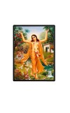 Chaitanya Mahaprabhu Laminated Photo - 7x9 Inches, Divine Blessings for Home & Office and Temple Decoration