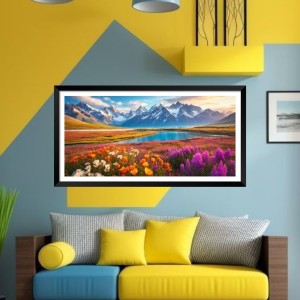 Nature Landscape Floating Frame Scenery Digital Print - (I5764) - 24x36 inch Modern Nature Wall Art for Living Room, Bedroom, Office, Hotels, Drawing Room Nature Landscape Floating Frame Scenery Digital Print - (I5764) - 24x36 inch Modern Nature Wall Art for Living Room, Bedroom, Office, Hotels, Drawing Room