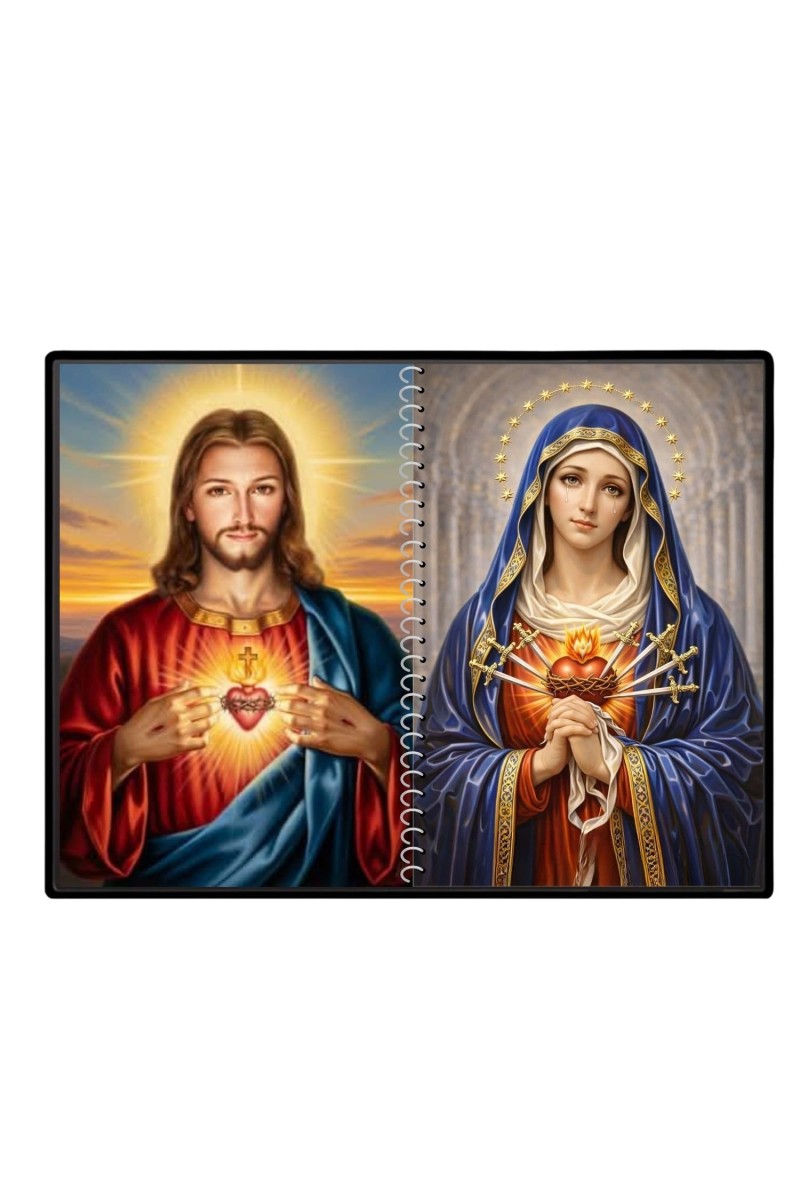 Jesus Christ - Our Lady Of Sorrows Laminated Photo - 11x13 Inches, Divine Blessings For Home & Office And Temple Decoration (F16345)