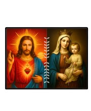 Jesus Lady Of FatimaLaminated Photo - 11x13 Inches, Divine Blessings For Home & Office And Temple Decoration (F16220)
