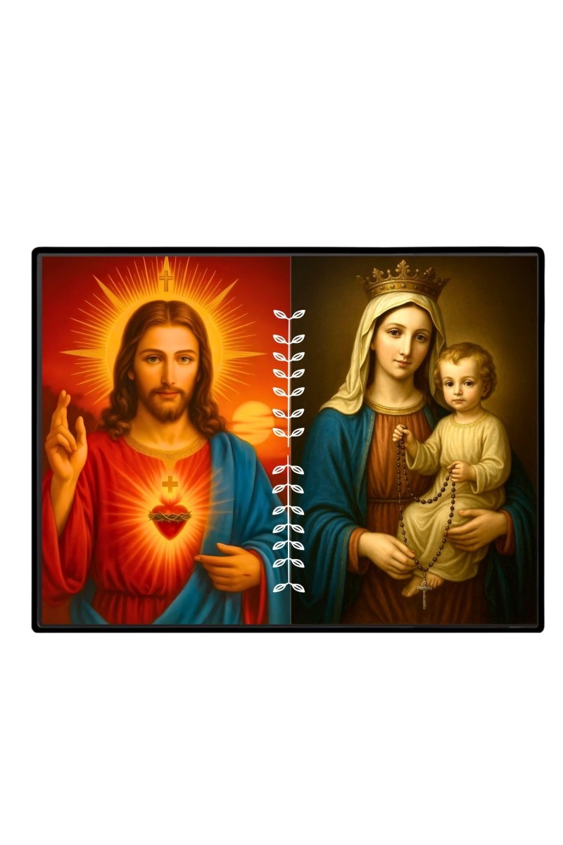 Jesus Lady Of FatimaLaminated Photo - 11x13 Inches, Divine Blessings For Home & Office And Temple Decoration (F16220)