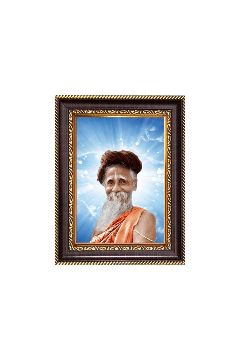 Sri Sri SitaRamdas OmkarNath Digital Print Photo 10.7x12.7 inches - Vibrant Religious Wall Art for Home or Office Decor.