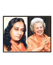Paramahansa Yogananda & Sri Daya Mata Laminated Photo - 9x11 Inches, Divine Blessings For Home & Office And Temple Decoration (F16326)