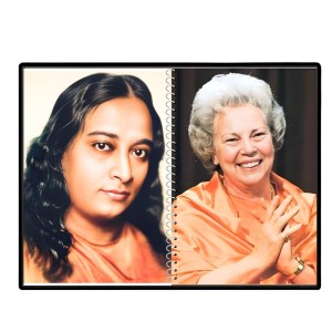 Paramahansa Yogananda & Sri Daya Mata Laminated Photo - 5x7 Inches, Divine Blessings For Home & Office And Temple Decoration (F16326)