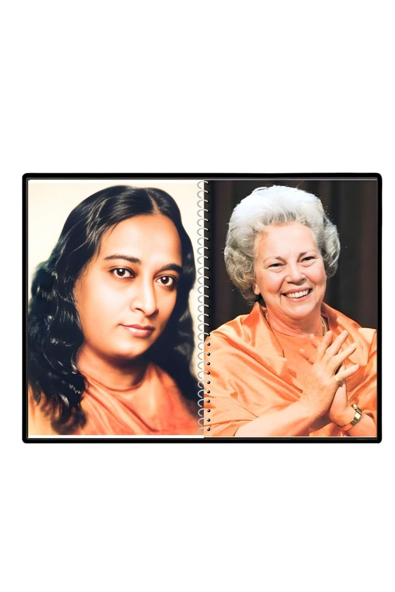 Paramahansa Yogananda & Sri Daya Mata Laminated Photo - 9x11 Inches, Divine Blessings For Home & Office And Temple Decoration (F16326)