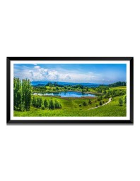 Nature Landscape Floating Frame Scenery Digital Print - (I5857) - 12x24 inch Modern Nature Wall Art for Living Room, Bedroom, Office, Hotels, Drawing Room