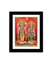 Sri Sri Narayan and Goddess Maa Laxmi Colored Photos |Divine Hindu Wall Art for Home & Temple Decoration | Perfect for Home Altar, Pooja Room, and Gifts | Inspirational Hindu Decor for Meditation &