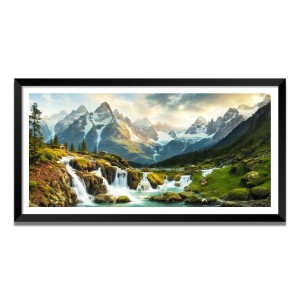 Nature Landscape Floating Frame Scenery Digital Print - (I5646) - 24x48 inch Modern Nature Wall Art for Living Room, Bedroom, Office, Hotels, Drawing Room Nature Landscape Floating Frame Scenery Digital Print - (I5646) - 24x48 inch Modern Nature Wall Art for Living Room, Bedroom, Office, Hotels, Drawing Room