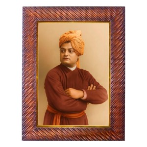 Swami Vivekananda Photo Frame 10x14 Inch Religious Wall & Table Decor Frame | Swami Vivekananda Spiritual Photo Frame For Home, Temple & Office | Decorative Hindu God & Goddess Frame (Pack Of 1) ( Swami Vivekananda Photo Frame 10x14 Inch Religious Wall & Table Decor Frame | Swami Vivekananda Spiritual Photo Frame For Home, Temple & Office | Decorative Hindu God & Goddess Frame (Pack Of 1) (