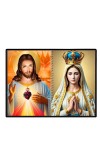Esus Christ - Blessed Virgin Mary Laminated Photo - 11x13 Inches, Divine Blessings For Home & Office And Temple Decoration (F16431)