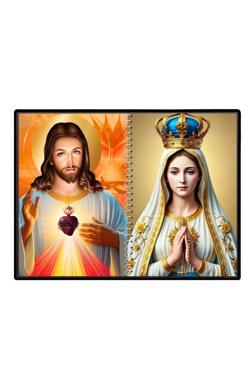 Esus Christ - Blessed Virgin Mary Laminated Photo - 11x13 Inches, Divine Blessings For Home & Office And Temple Decoration (F16431)
