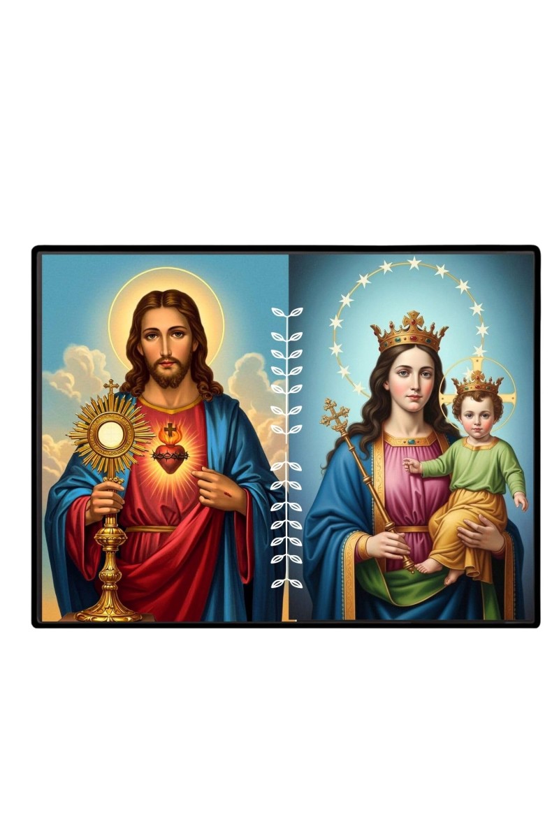 Jesus Christ - Our Lady Of Perpetual Help Laminated Photo - 11x13 Inches, Divine Blessings For Home & Office And Temple Decoration (F16260)