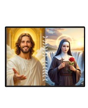 Jesus Christ - St. Therese Of Lisieux Laminated Photo - 11x13 Inches, Divine Blessings For Home & Office And Temple Decoration (F16251)