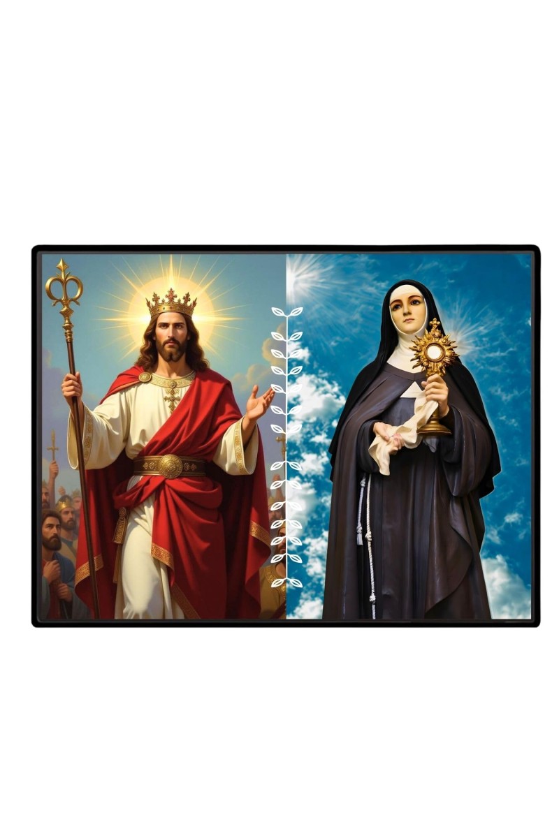 Jesus Christ - Our Lady Of Sorrows Laminated Photo - 11x13 Inches, Divine Blessings For Home & Office And Temple Decoration (F16291)