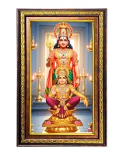 Lord Murugan Digital Golden Balck Color Photo Frame | Hindu Religious Wall Decor | 18x24 Inches - Inspirational Wall Art For Office, Home Decor - Ideal Spiritual Gift (F16750)