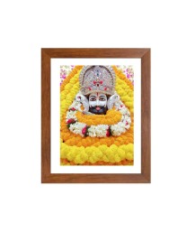 Colored Photo of Khatu Shyam Baba | Divine Shyam Baba Wall Art | Spiritual Decor for Home & Temple | Ideal for puja room