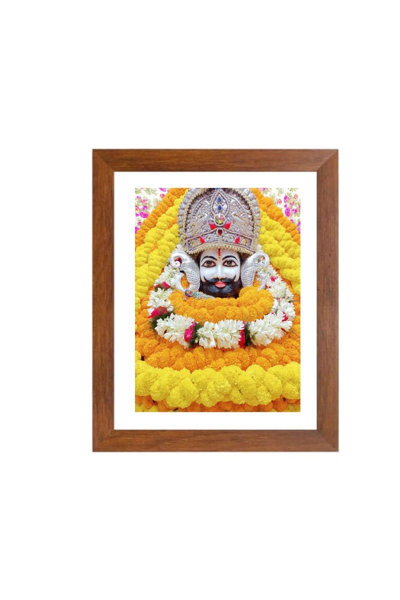 Colored Photo of Khatu Shyam Baba | Divine Shyam Baba Wall Art | Spiritual Decor for Home & Temple | Ideal for puja room