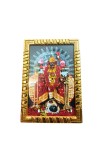 Maa Kali Photo Frame with Golden Border | Religious Wall & Table Frame for Home Temple, Office & Puja Room