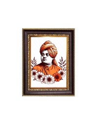 Swami Vivekananda Digital Print Photo 10.7x12.7 inches - Vibrant Religious Wall Art for Home or Office Decor.
